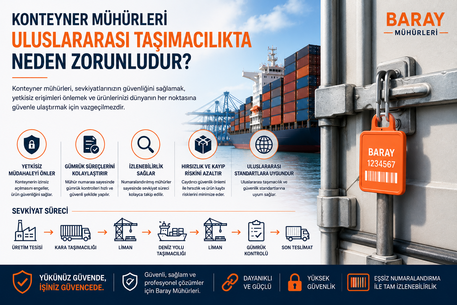 Konteyner Mühürleri Neden Uluslararası Taşımacılıkta Zorunludur?